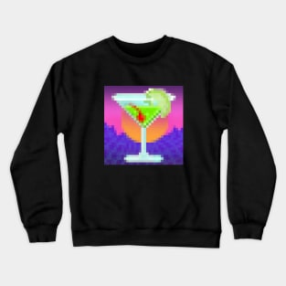 Pixelart T-Shirt - Appletini Cocktail Crewneck Sweatshirt